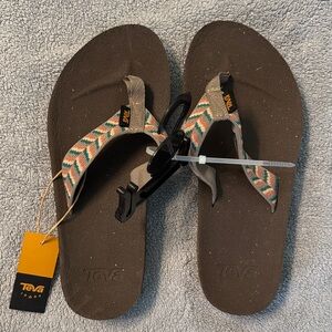Teva Charcoal and Patterned Sandals